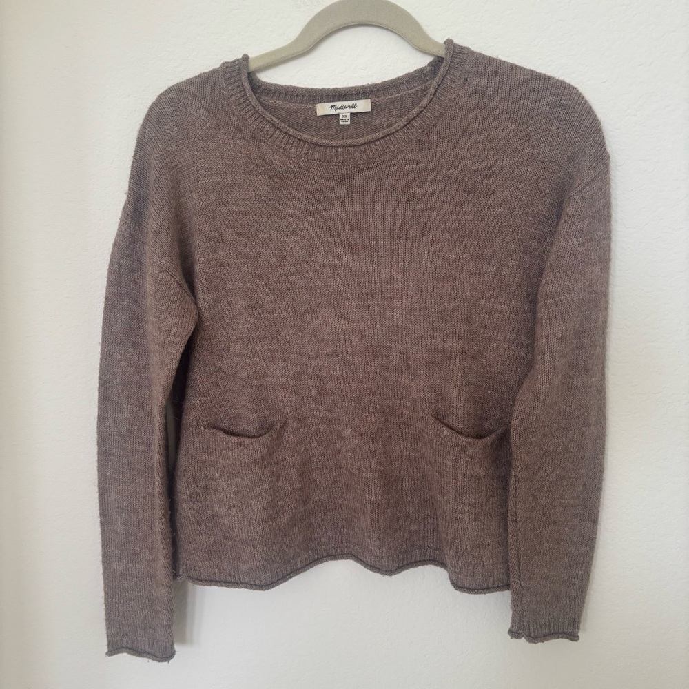 Madewell Brown Crew Neck Sweater